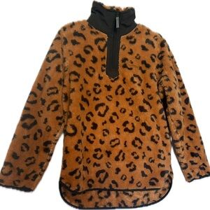 🐆SIMPLY SOUTHERN Leopard Print Fleece Pullover🐆